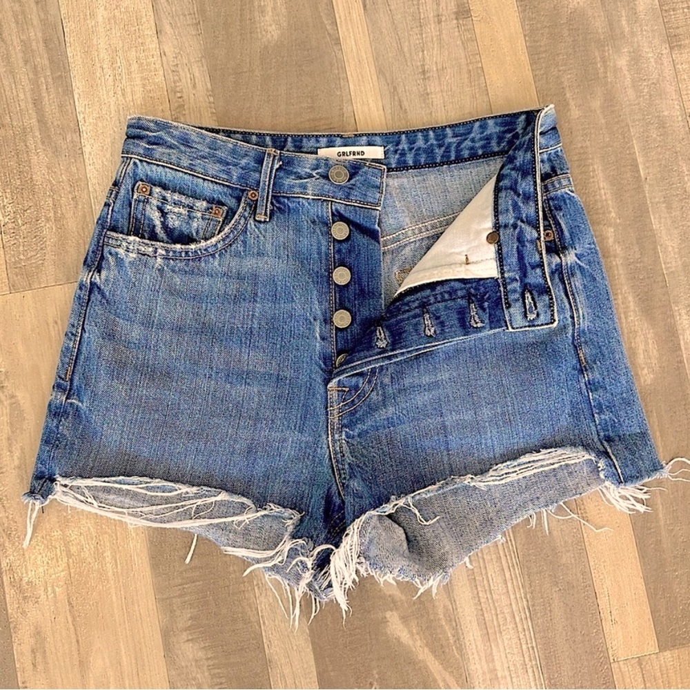 GRLFRND Poppy Blue Jean Shorts